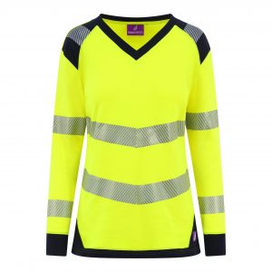VAILOSg RINTELN FR AS EA HV Ladies Long Sleeve Segmented Tape T-Shirt