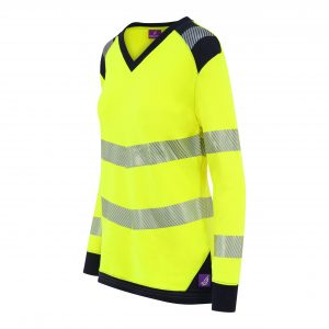 VAILOSg RINTELN FR AS EA HV Ladies Long Sleeve Segmented Tape T-Shirt